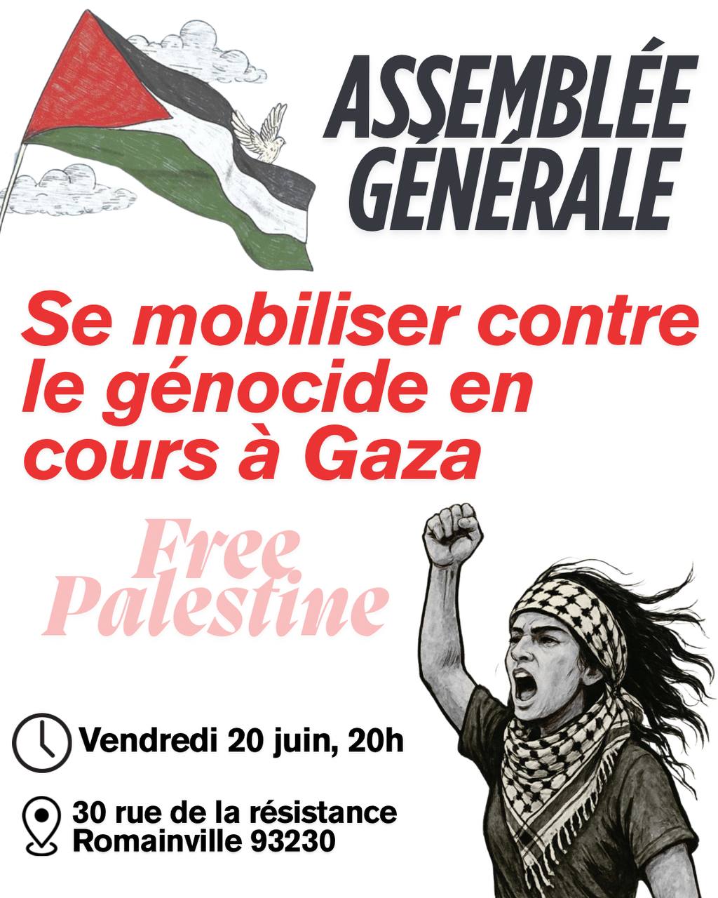 Assemblée Générale Soutien à Gaza